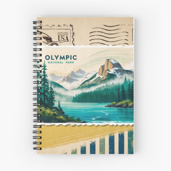 Item preview, Olympic National Park Postcard Vintage Retro Travel designed and sold by TravelPostcardGems.