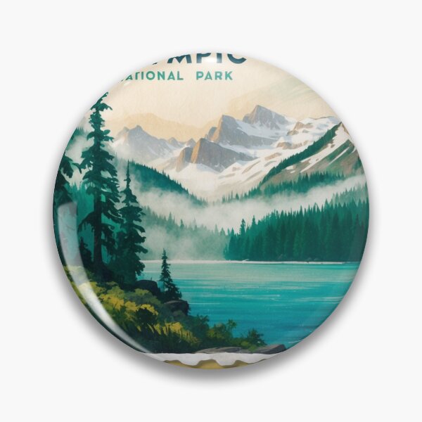 Item preview, Olympic National Park Postcard Vintage Retro Travel designed and sold by TravelPostcardGems.