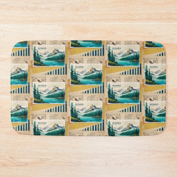 Item preview, Olympic National Park Postcard Vintage Retro Travel designed and sold by TravelPostcardGems.