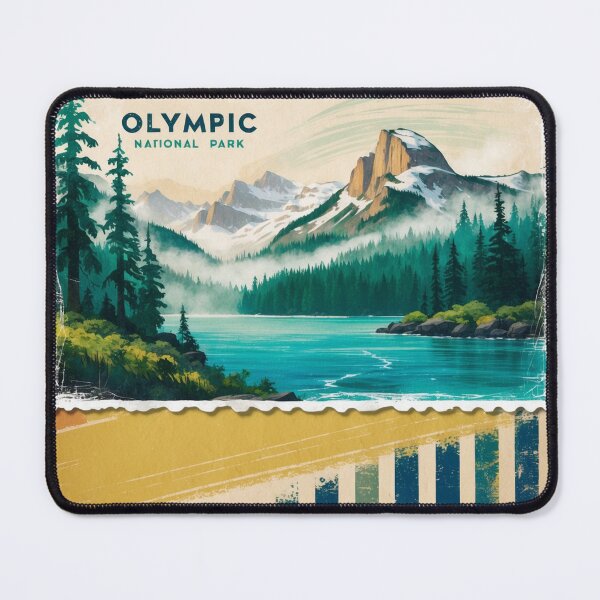 Item preview, Olympic National Park Postcard Vintage Retro Travel designed and sold by TravelPostcardGems.