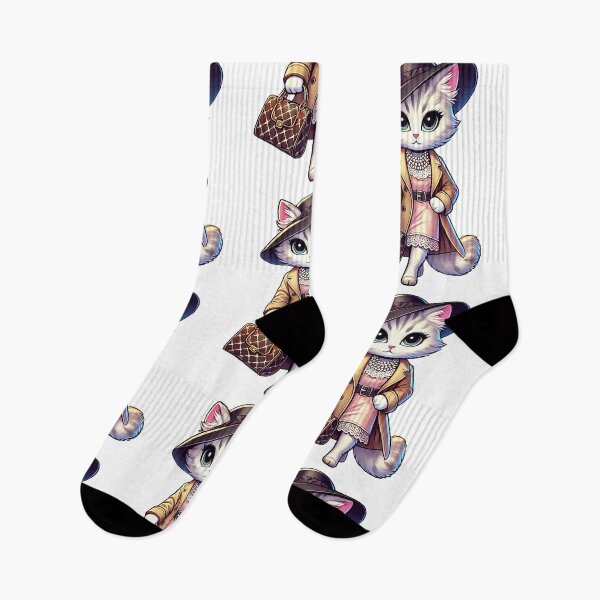 Item preview, Stylish Cat in Vintage Fashion Outfit designed and sold by Chokhdi289shop.