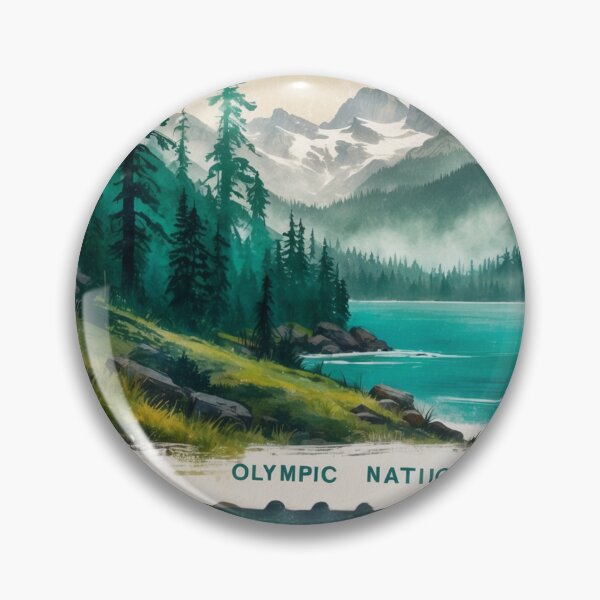 Item preview, Olympic National Park Postcard Vintage Retro Travel designed and sold by TravelPostcardGems.