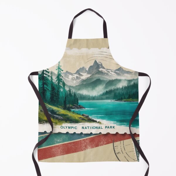 Item preview, Olympic National Park Postcard Vintage Retro Travel designed and sold by TravelPostcardGems.