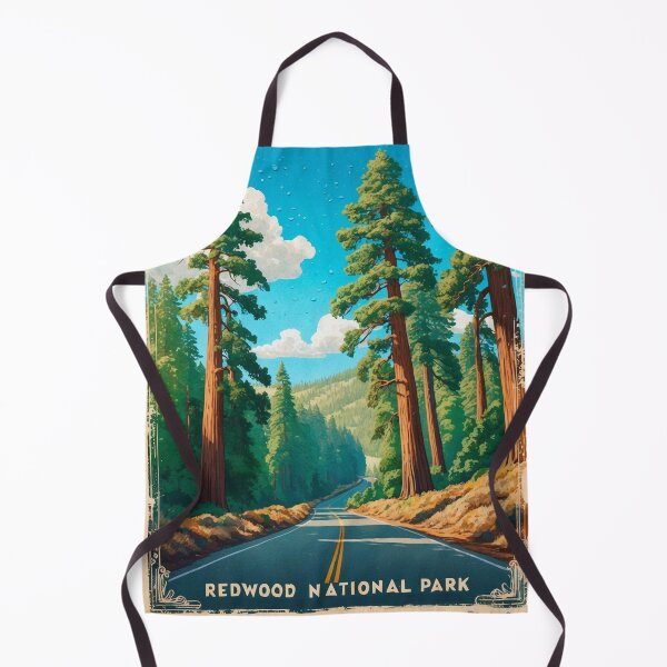 Item preview, Redwood National Park Postcard Vintage Retro Travel designed and sold by TravelPostcardGems.