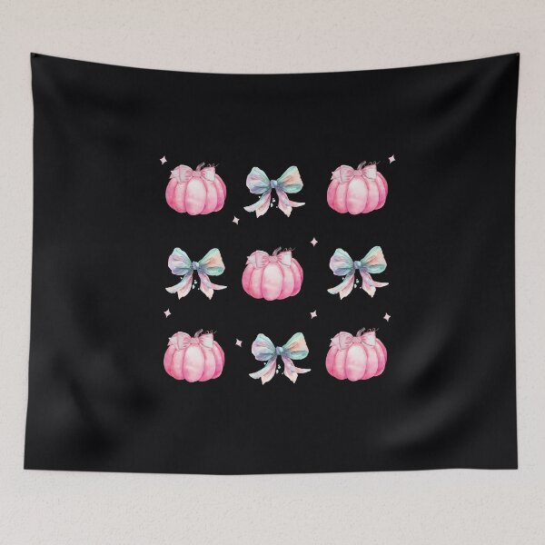 Item preview, Halloween Pink Pumpkin Cute Bow designed and sold by No11DigitalArt.