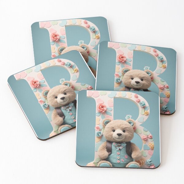 Item preview, 'B' with a charming bear theme designed and sold by BenZner.
