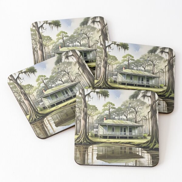 Item preview, Cajun Camp House in the Bayou designed and sold by BougieSouthern.