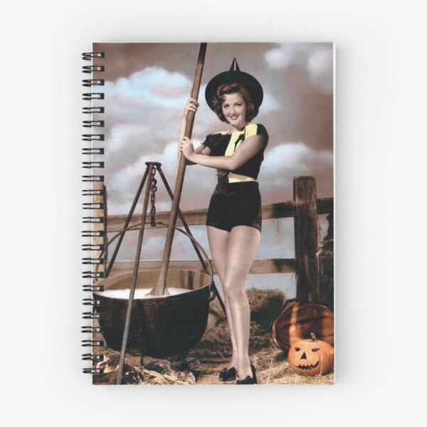 Item preview, Halloween Glamorous Witch with a Cauldron designed and sold by VintageManiac.