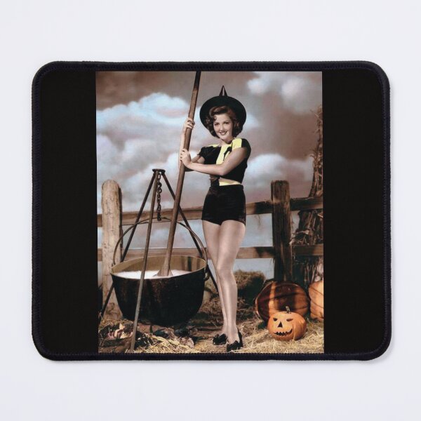 Item preview, Halloween Glamorous Witch with a Cauldron designed and sold by VintageManiac.