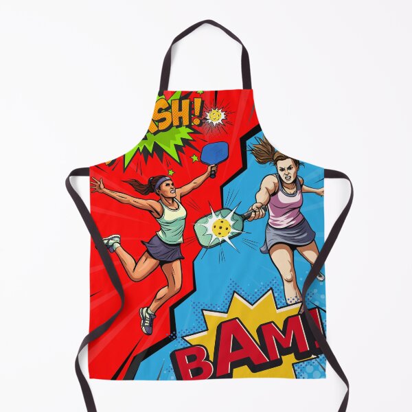 Item preview, Pickleball Smash Comic Action Duo designed and sold by OutofFocusShop.