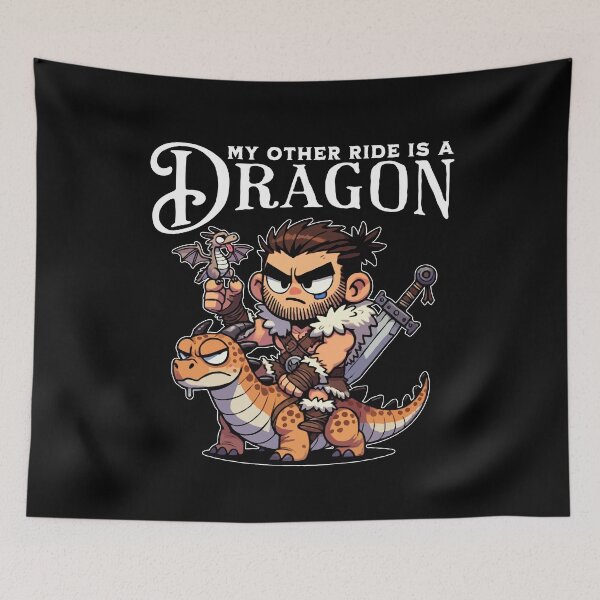 Item preview, My Other Ride Is A Dragon tabletop merchandise designed and sold by RogarsVault.