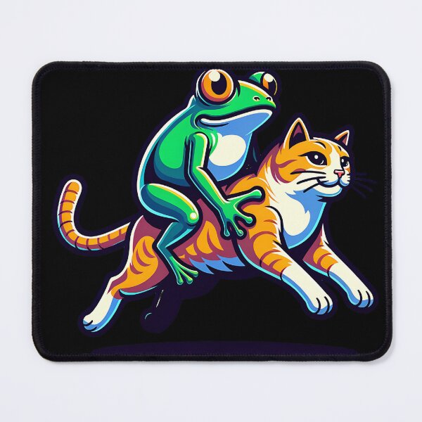 Item preview, Frog riding a cat designed and sold by SekoOne.