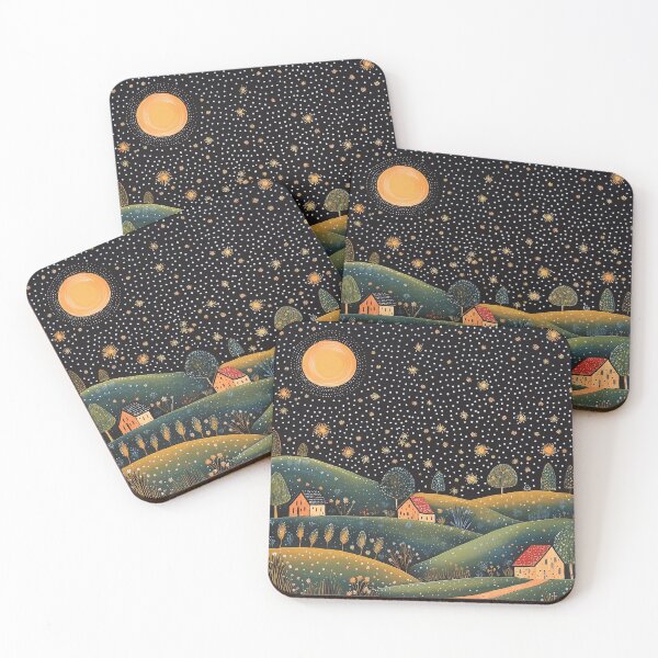 Item preview, Full Moon in a Sky of Stars designed and sold by Neika Shimm Designs.