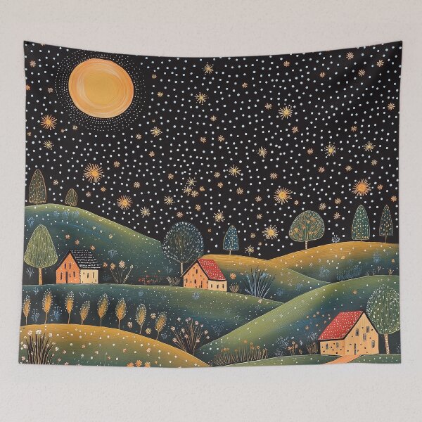 Item preview, Full Moon in a Sky of Stars designed and sold by Neika Shimm Designs.