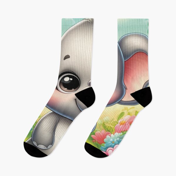 Item preview, Adorable Baby Elephant in a Flower Garden designed and sold by Chokhdi289shop.