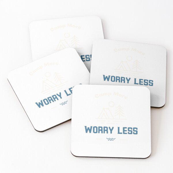 Item preview, Camp More, Worry Less Camping & Hiking designed and sold by UniquePrintLab.