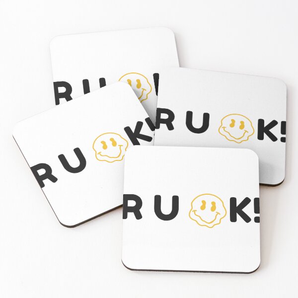 Item preview, R U Ok? Retro Smile Positive Quote designed and sold by AestHenni17.