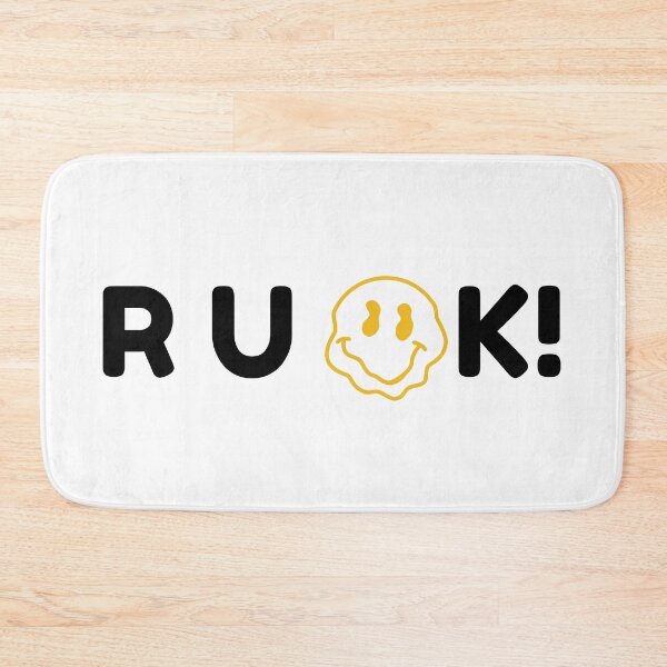 Item preview, R U Ok? Retro Smile Positive Quote designed and sold by AestHenni17.