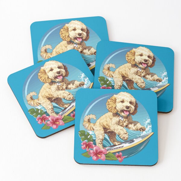 Item preview, Surfing Poodle designed and sold by VelvetRoom.