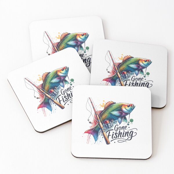 Item preview, Gone Fishing – Classic Catch Design for T-Shirts, Mugs, Stickers & More designed and sold by artedigital99.