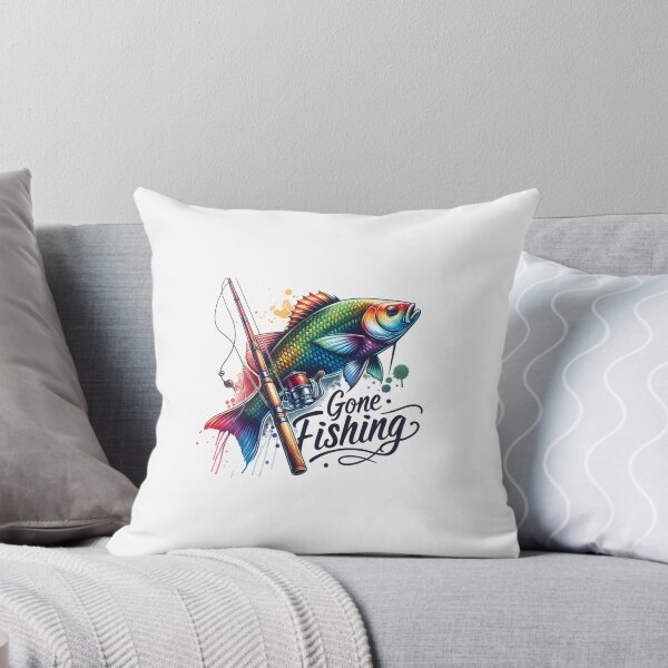 Item preview, Gone Fishing – Classic Catch Design for T-Shirts, Mugs, Stickers & More designed and sold by artedigital99.