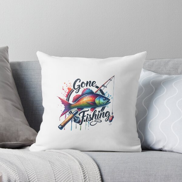 Item preview, Gone Fishing – Classic Catch Design for T-Shirts, Mugs, Stickers & More designed and sold by artedigital99.
