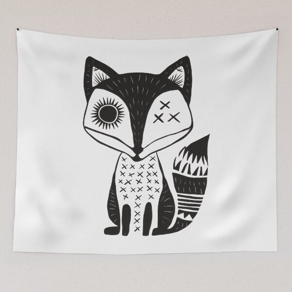 Item preview, Abstract Fox designed and sold by Angry Swan Designs.