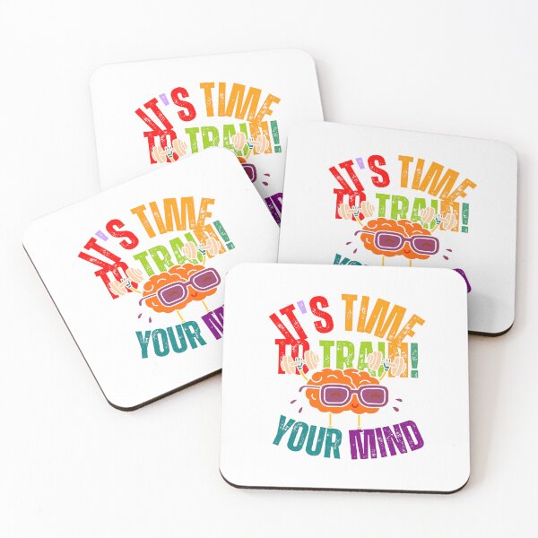 Item preview, It's Time To train Your Mind | A Cute Brain Illustration designed and sold by adlkh.