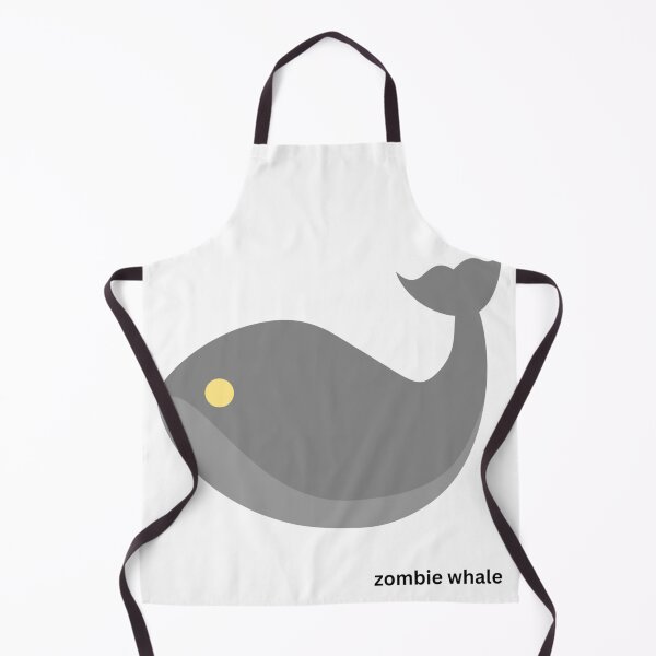 Item preview, zombie whale on white background designed and sold by fishpressink.