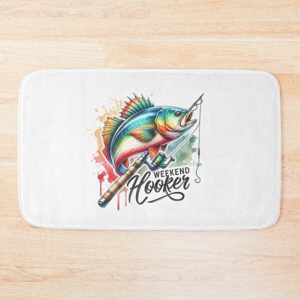 Item preview, Weekend Hooker – Fishing Fun Design for Outdoor Enthusiasts designed and sold by artedigital99.
