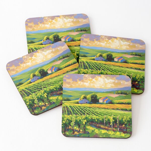 Item preview, Vineyard at dawn designed and sold by MoodyFrames.