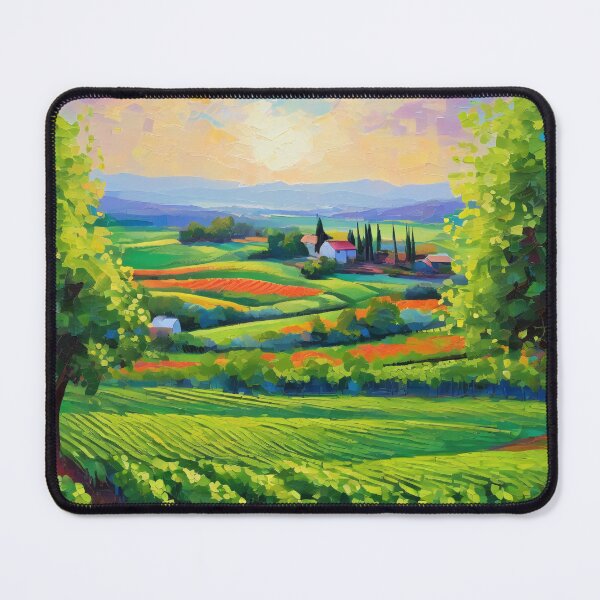 Item preview, Vineyard in the late afternoon designed and sold by MoodyFrames.