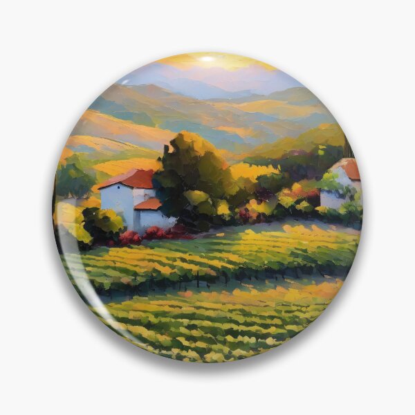 Item preview, Vineyard at sunset designed and sold by MoodyFrames.