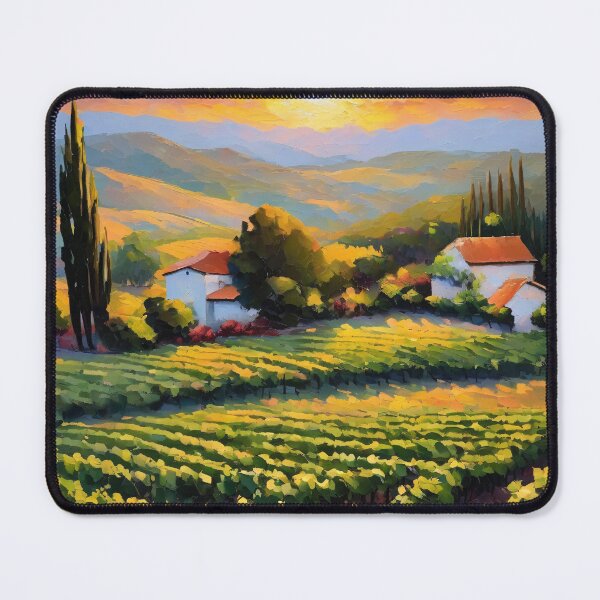 Item preview, Vineyard at sunset designed and sold by MoodyFrames.