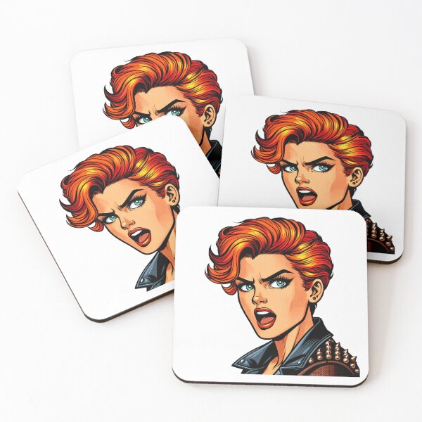 Item preview, Retro Comic Girls - Vintage Pop Art Women Illustrations, Classic 70s 80s Comic Style, Retro Girl Power Designs designed and sold by BlissfulPrintz.