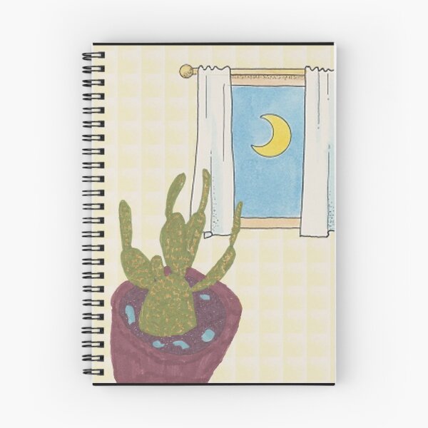 Item preview, cactus cacti with window and moon in the back designed and sold by magarigaveras.