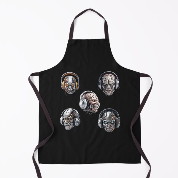 Item preview, Headphones to Brain - Metal Series Stickers - 5 Pack  designed and sold by HauntedOpera.