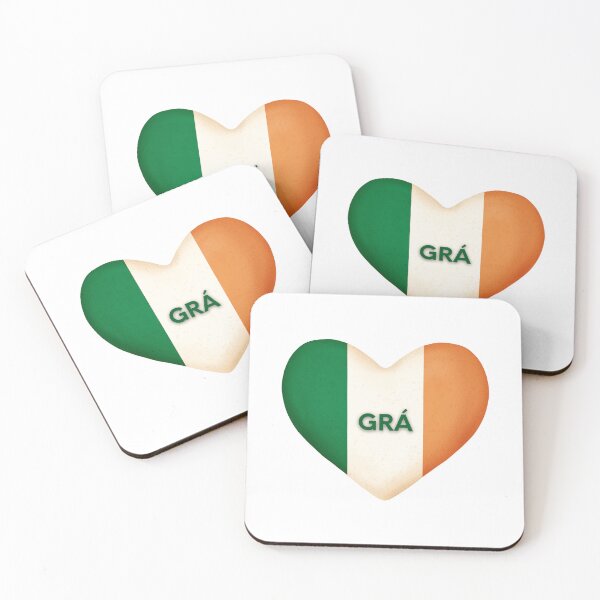 Item preview, Irish Love (Grá) Art | Irish Flag | Gaelic Language | Irish Language designed and sold by DazzledPenguin.