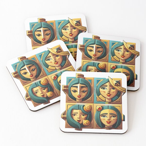 Item preview, cubist emoji designed and sold by Andre Faubert.