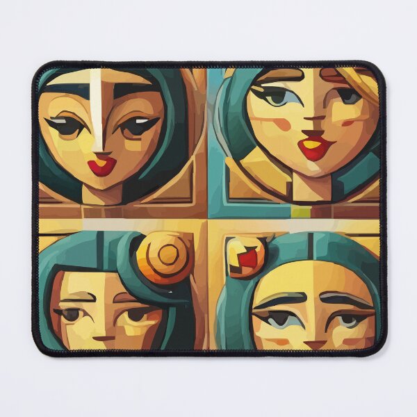 Item preview, cubist emoji designed and sold by Andre Faubert.