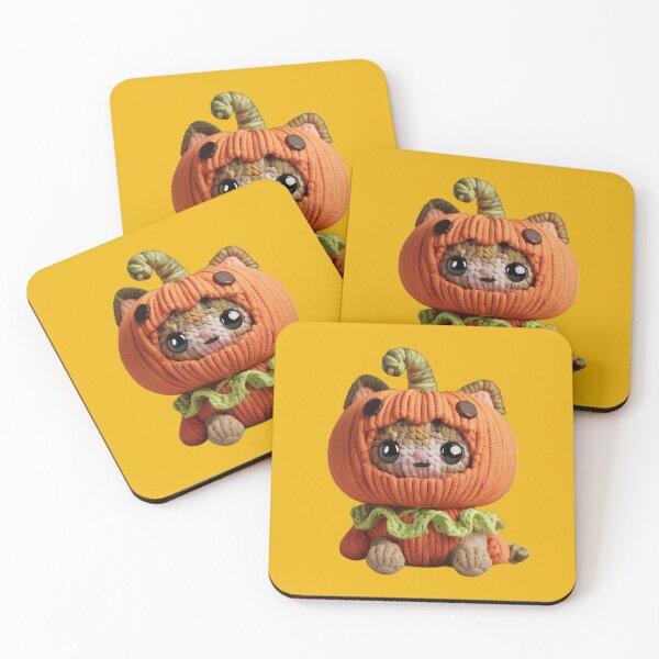Item preview, Fall Cat In A Pumpkin Costume | Yellow designed and sold by PinkGoddessLove.