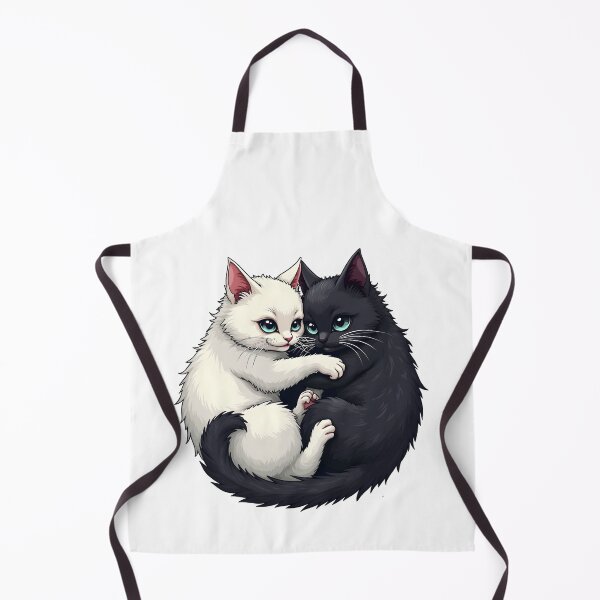 Item preview, Cuddly cuddly cats black and white cat fans designed and sold by VelvetClawStudio.