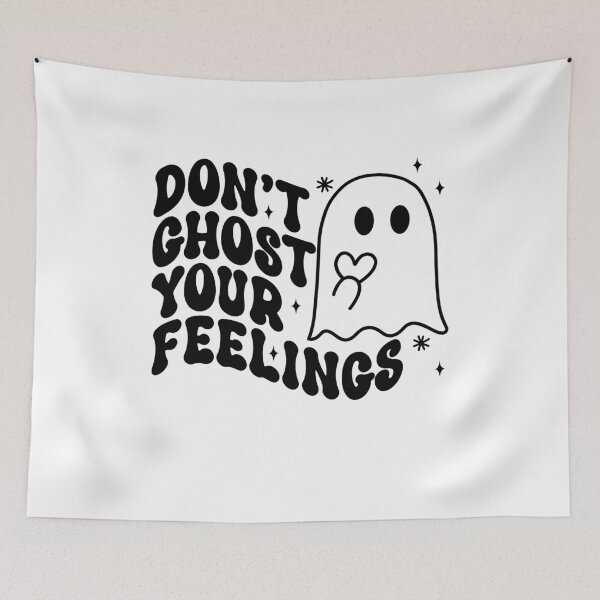 Item preview, Don't Ghost Your Feelings, Mental Health Halloween, School Psychologist,  ABA Therapist, Speech Therapy, BCBA, AAC designed and sold by behindthefacts.