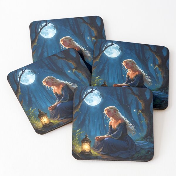 Item preview, Magical Forest Princess with Glowing Lantern designed and sold by Tom-Riley.
