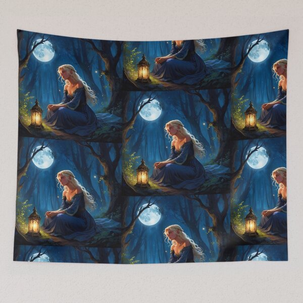 Item preview, Magical Forest Princess with Glowing Lantern designed and sold by Tom-Riley.