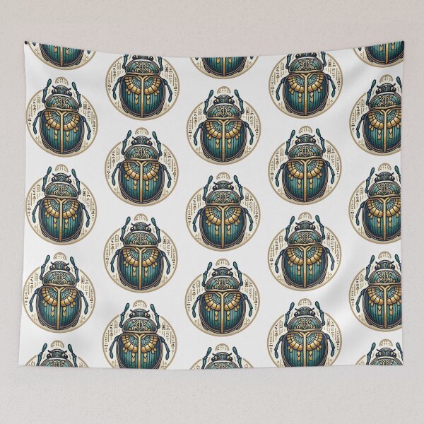 Item preview, Ancient Egyptian Scarab Beetle with Mystical Charm designed and sold by DecalBox.