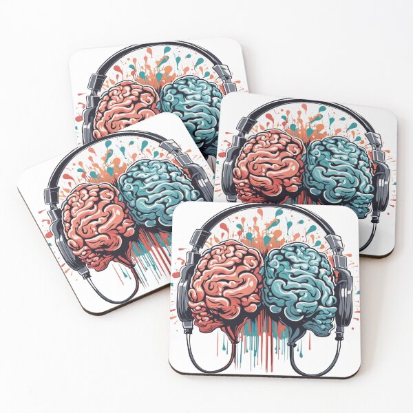 Item preview, Headphones to Brain - Summer 2024 designed and sold by HauntedOpera.