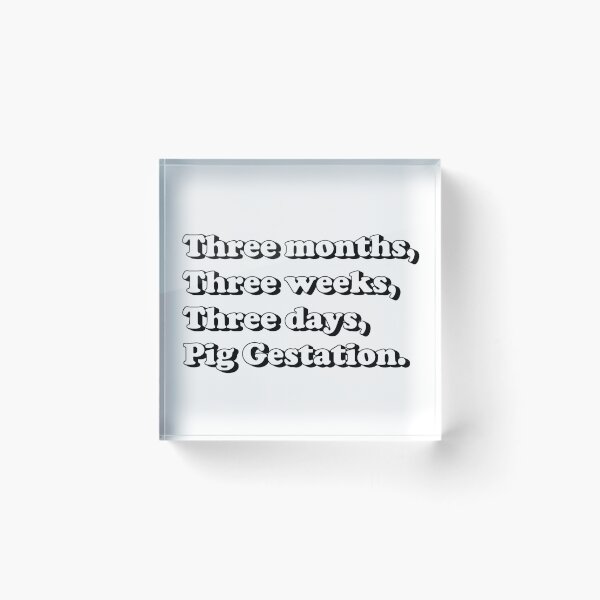 Item preview, Pig Gestation reminder designed and sold by dogfish-art.