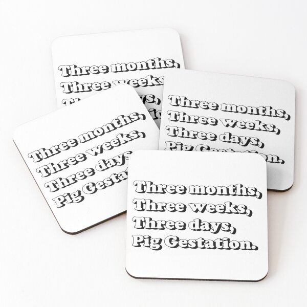 Item preview, Pig Gestation reminder designed and sold by dogfish-art.