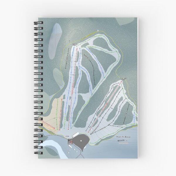 Aperçu de l'œuvre Mont Ti-Basse Resort Trail Map créée et vendue par Mapsynergy.